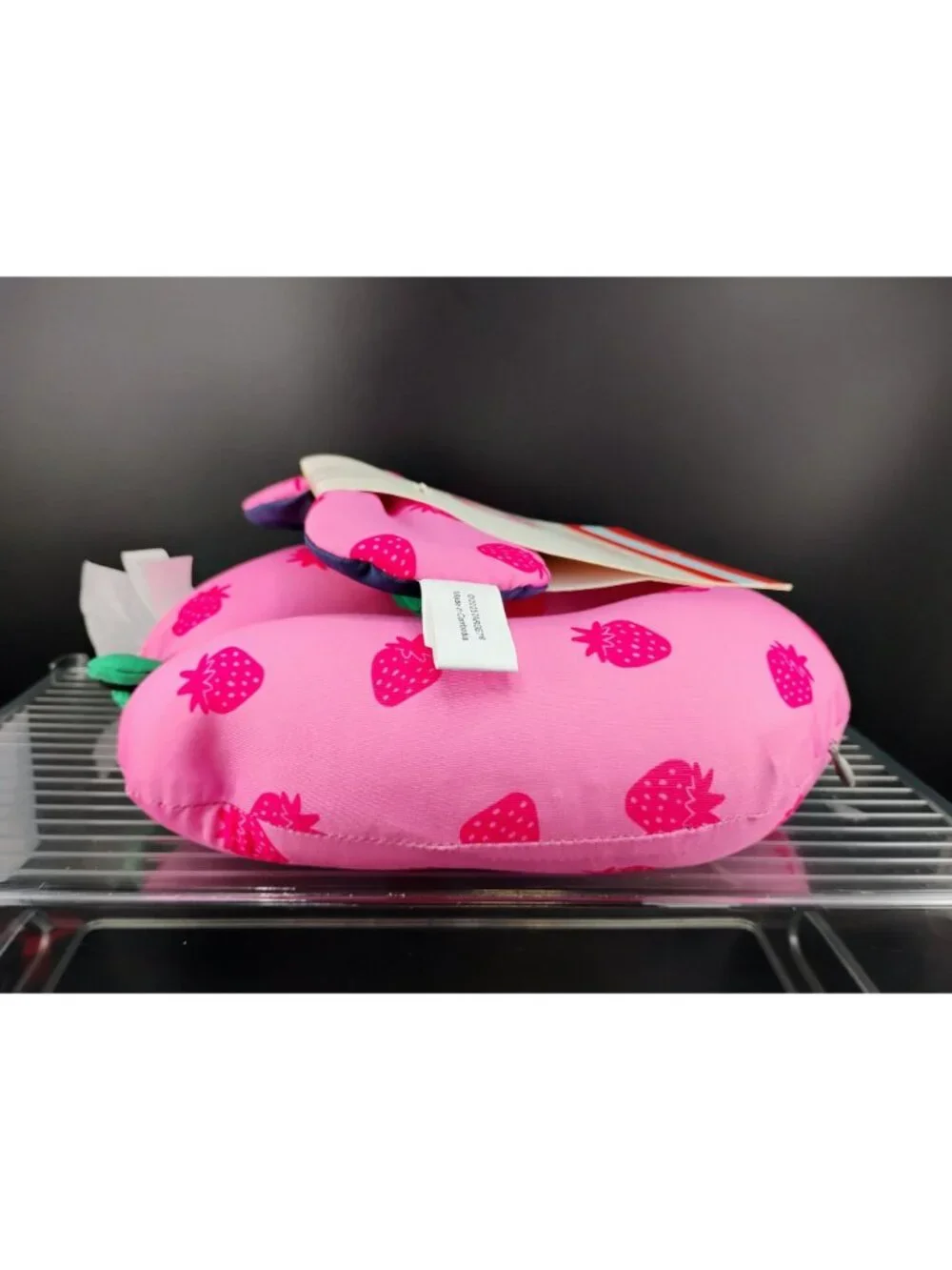 Cat & Jack Strawberry Print Neck Pillow & Eye Mask Set